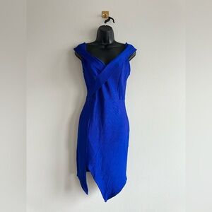 Asymmetrical Blue Dress